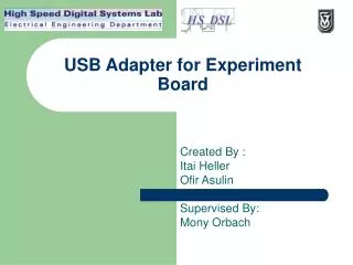 USB Adapter for Experiment Board