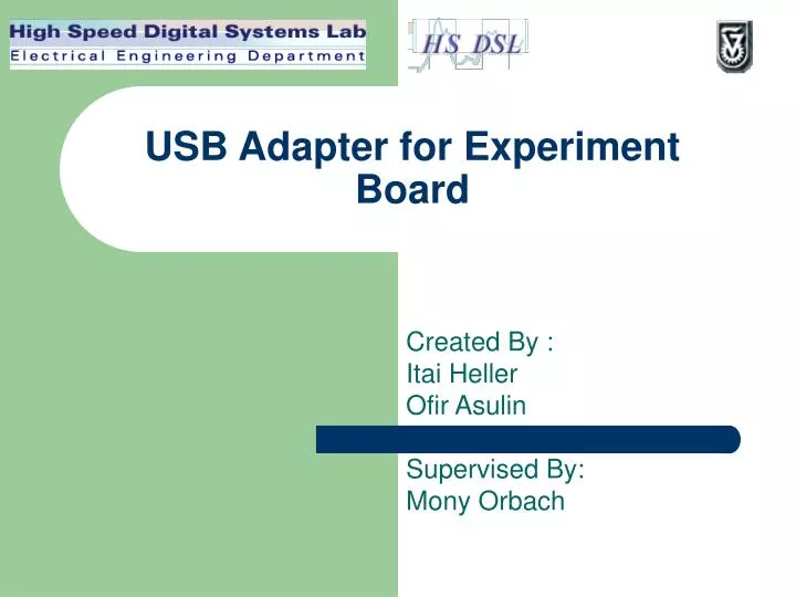 usb adapter for experiment board