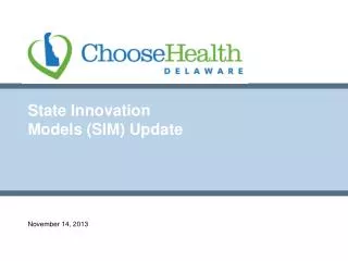 State Innovation Models (SIM) Update