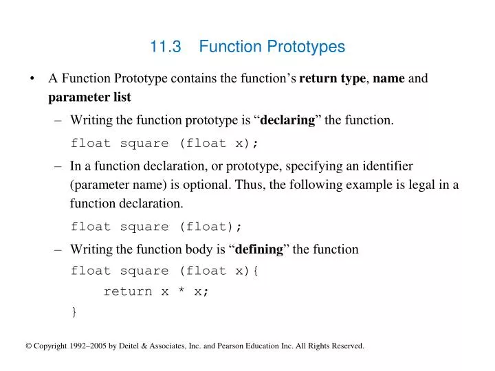 11 3 function prototypes
