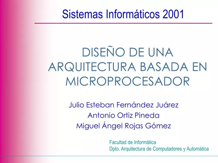 sistemas inform ticos 2001