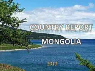 Country report mongolia