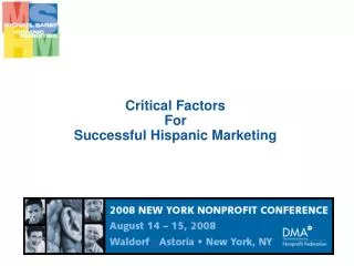 Critical Factors For Successful Hispanic Marketing