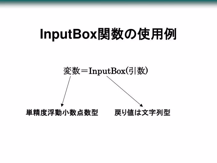 inputbox