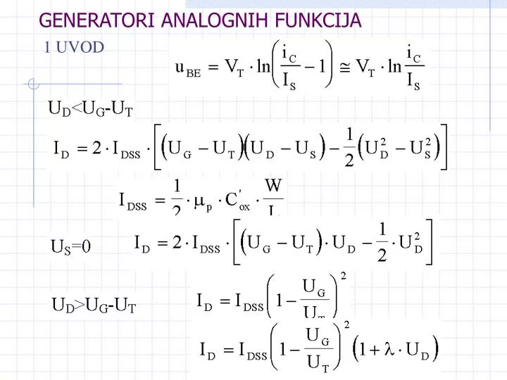 generatori analognih funkcija