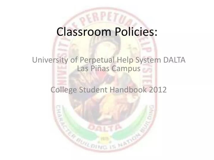 classroom policies