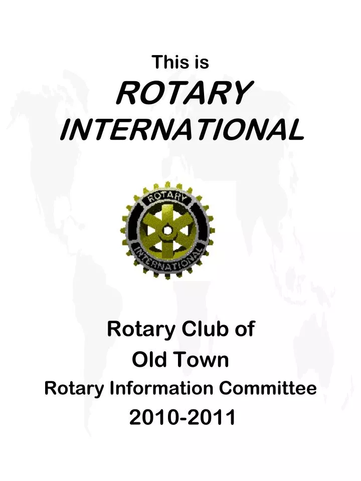 this is rotary international