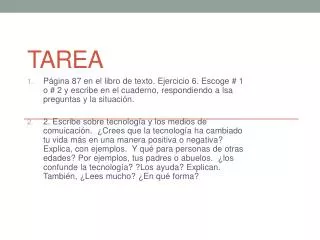 tarea