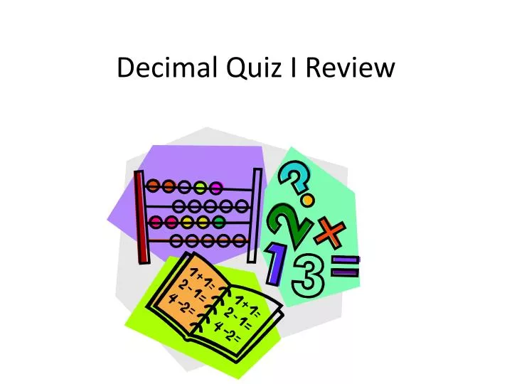 decimal quiz i review