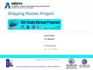 Shipping Routes Project