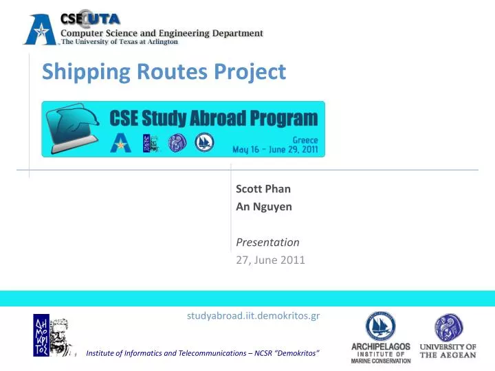 shipping routes project