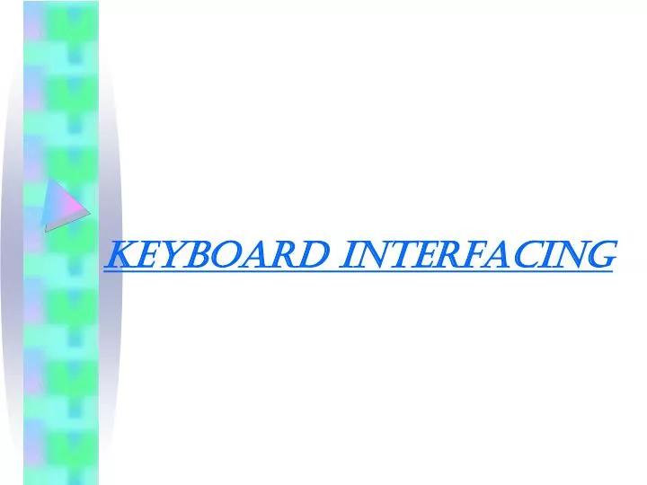 keyboard interfacing