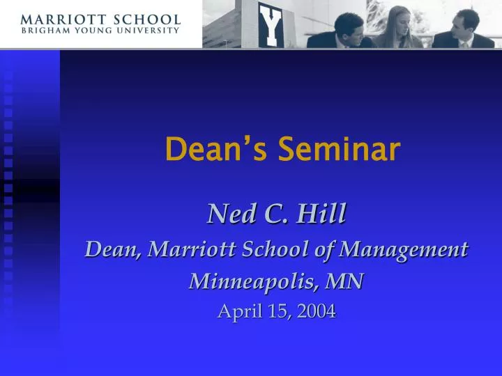 dean s seminar