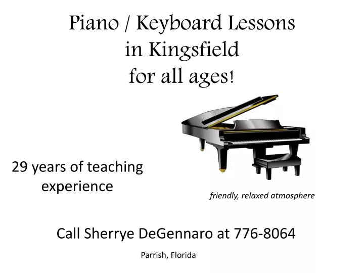 p iano keyboard lessons in kingsfield for all ages