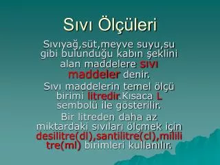 s v l leri