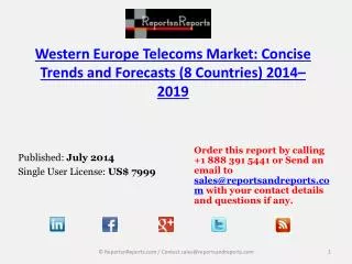 2019 Western Europe Telecoms Market Trends and Forecasts