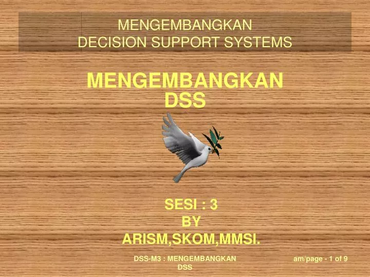 mengembangkan dss