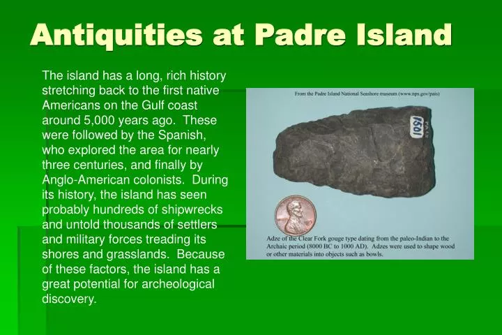 antiquities at padre island