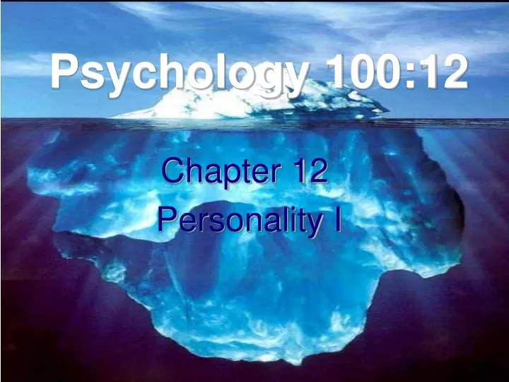 psychology 100 12