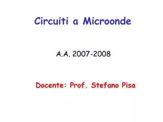 circuiti a microonde