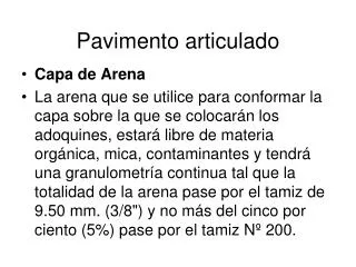 pavimento articulado