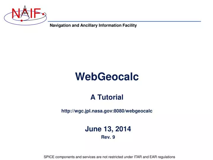 webgeocalc a tutorial http wgc jpl nasa gov 8080 webgeocalc