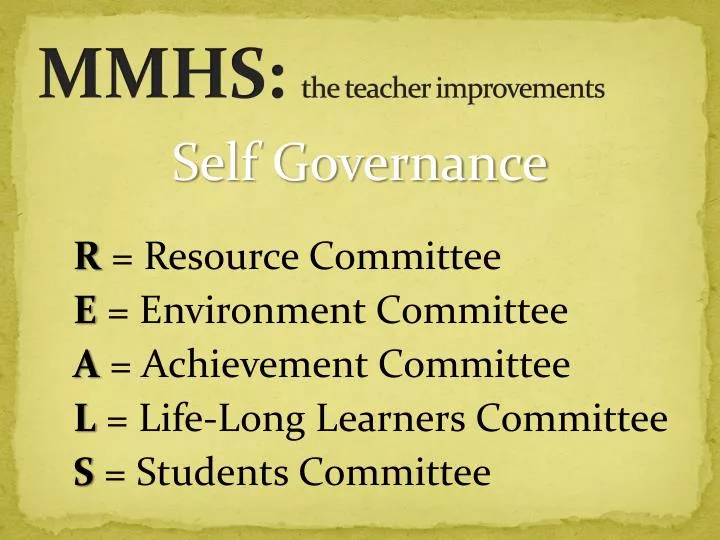 mmhs the teacher improvements