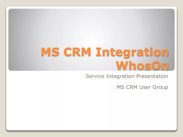 ms crm integration whoson