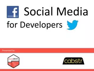 Social Media for Developers