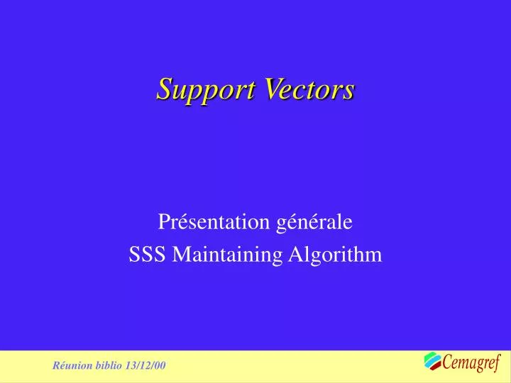 support vectors