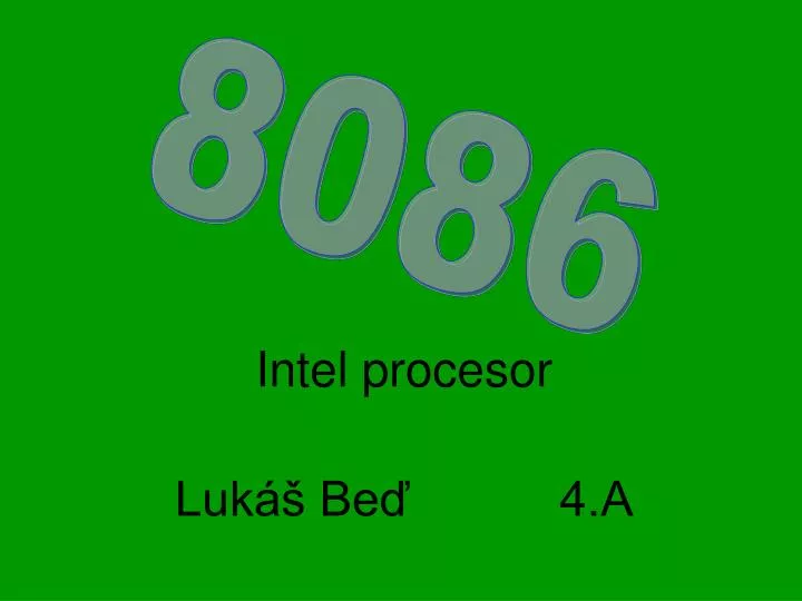 intel procesor luk be 4 a
