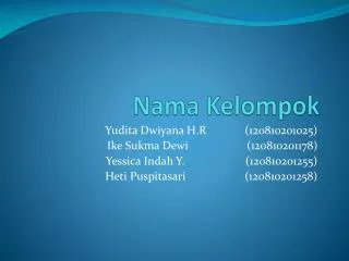 nama kelompok