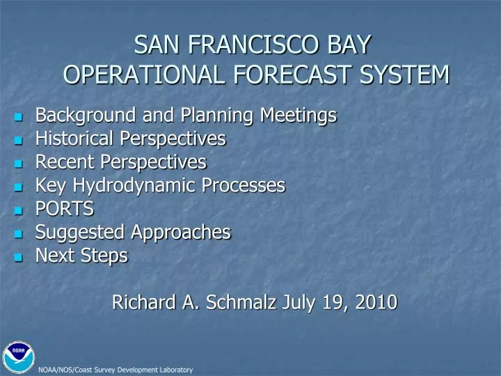 san francisco bay operational forecast system