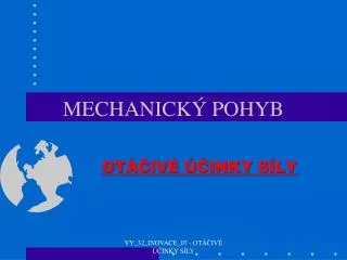 mechanick pohyb