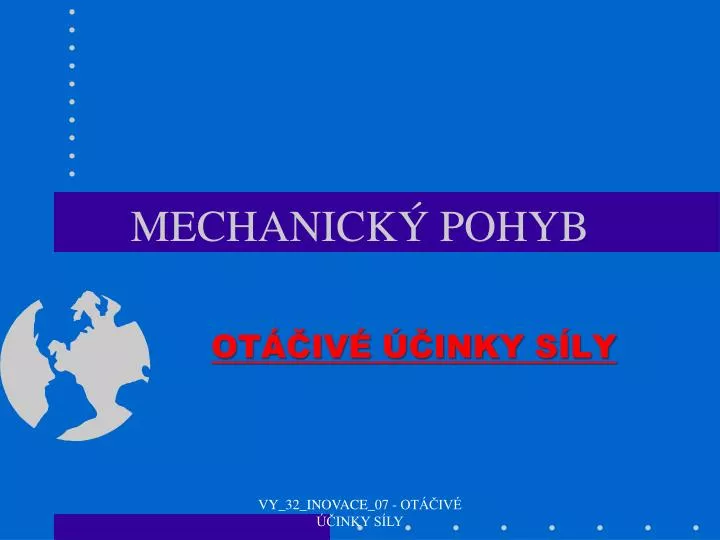 mechanick pohyb