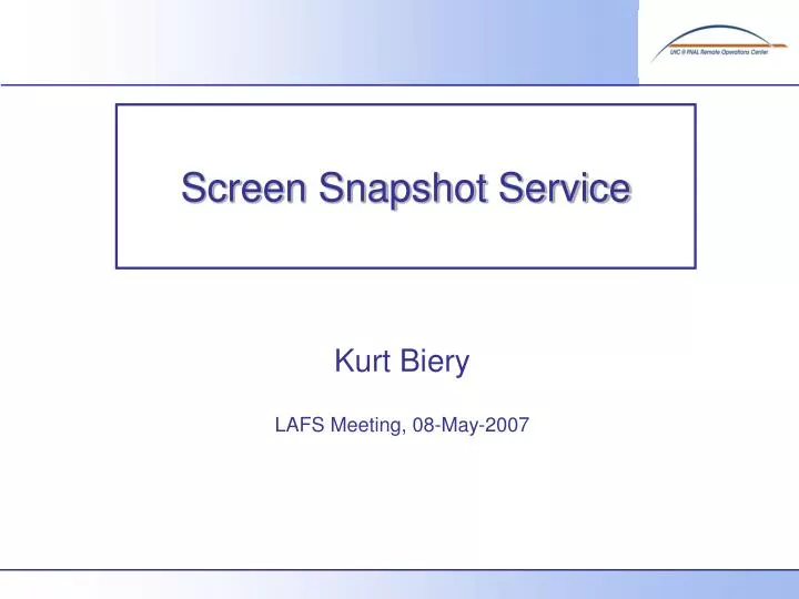 screen snapshot service