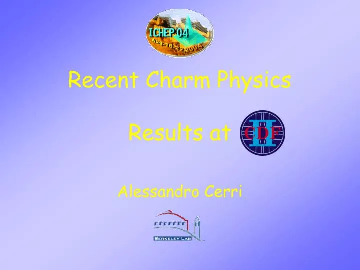 recent charm physics results at
