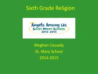 Sixth Grade Religion