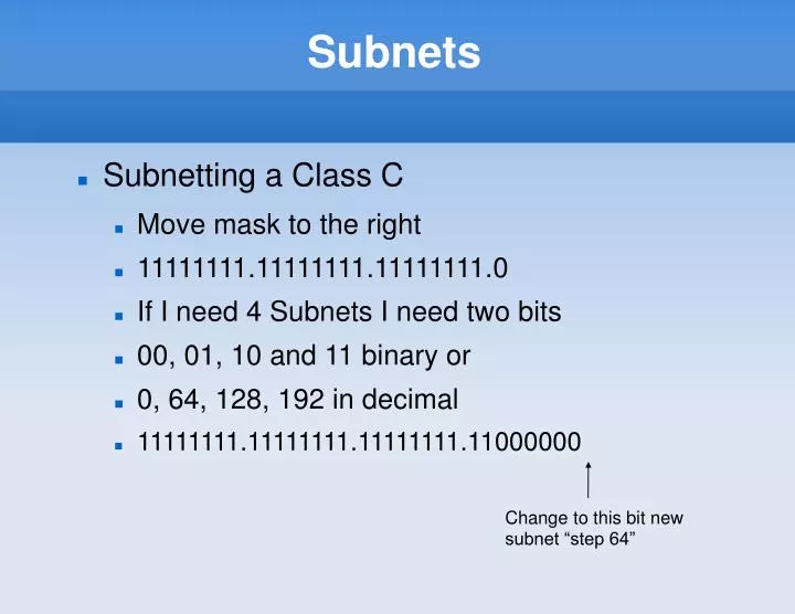 subnets