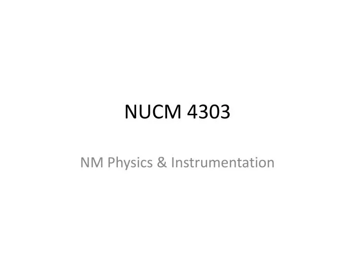 nucm 4303