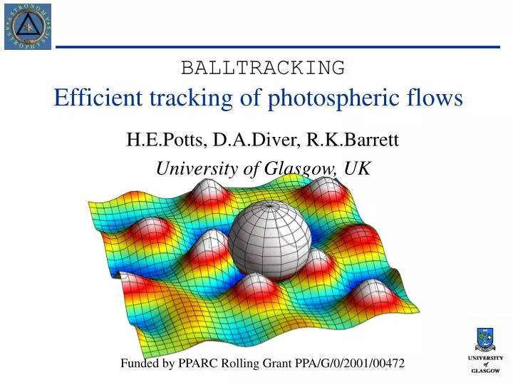 efficient tracking of photospheric flows