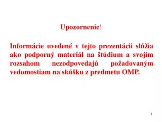 upozornenie