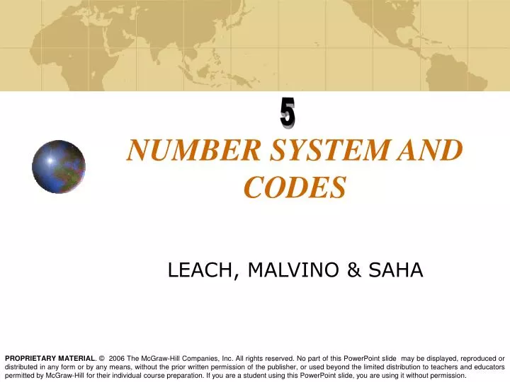 number system and codes