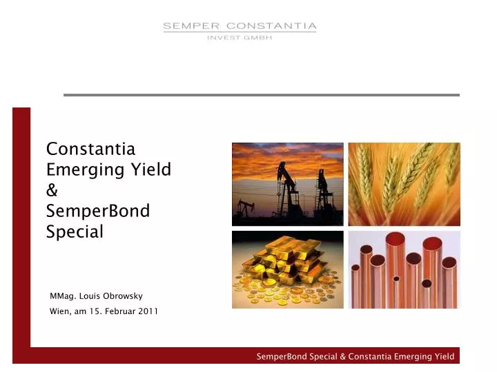 constantia emerging yield semperbond special