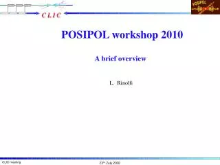 POSIPOL workshop 2010