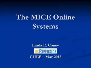 The MICE Online Systems