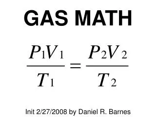 GAS MATH