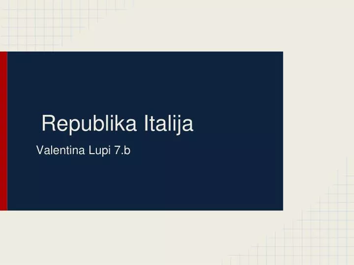 republika italija
