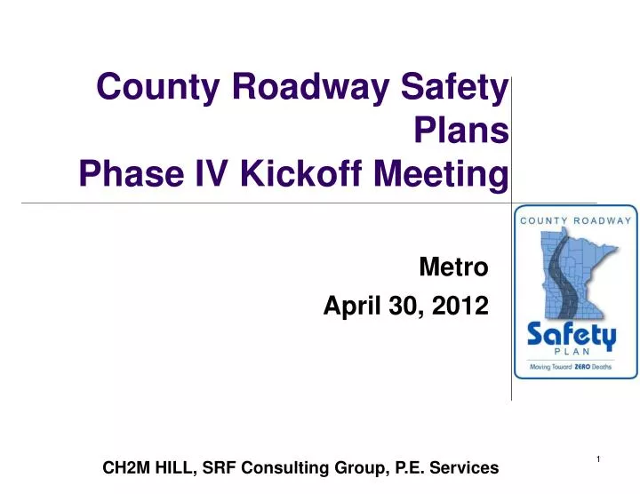 county roadway safety plans phase iv kickoff meeting
