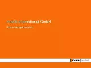 mobile international gmbh